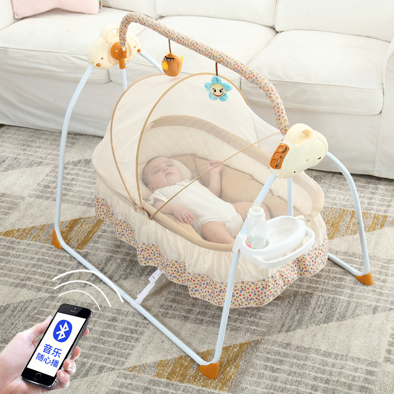 Baby Nursery Hamper - سرير مهد للطفل كهربائي ذكي ،
