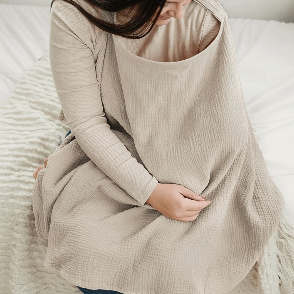 Nursing Cover Breastfeeding - غطاء رضاعة قطني خفيف الوزن من
