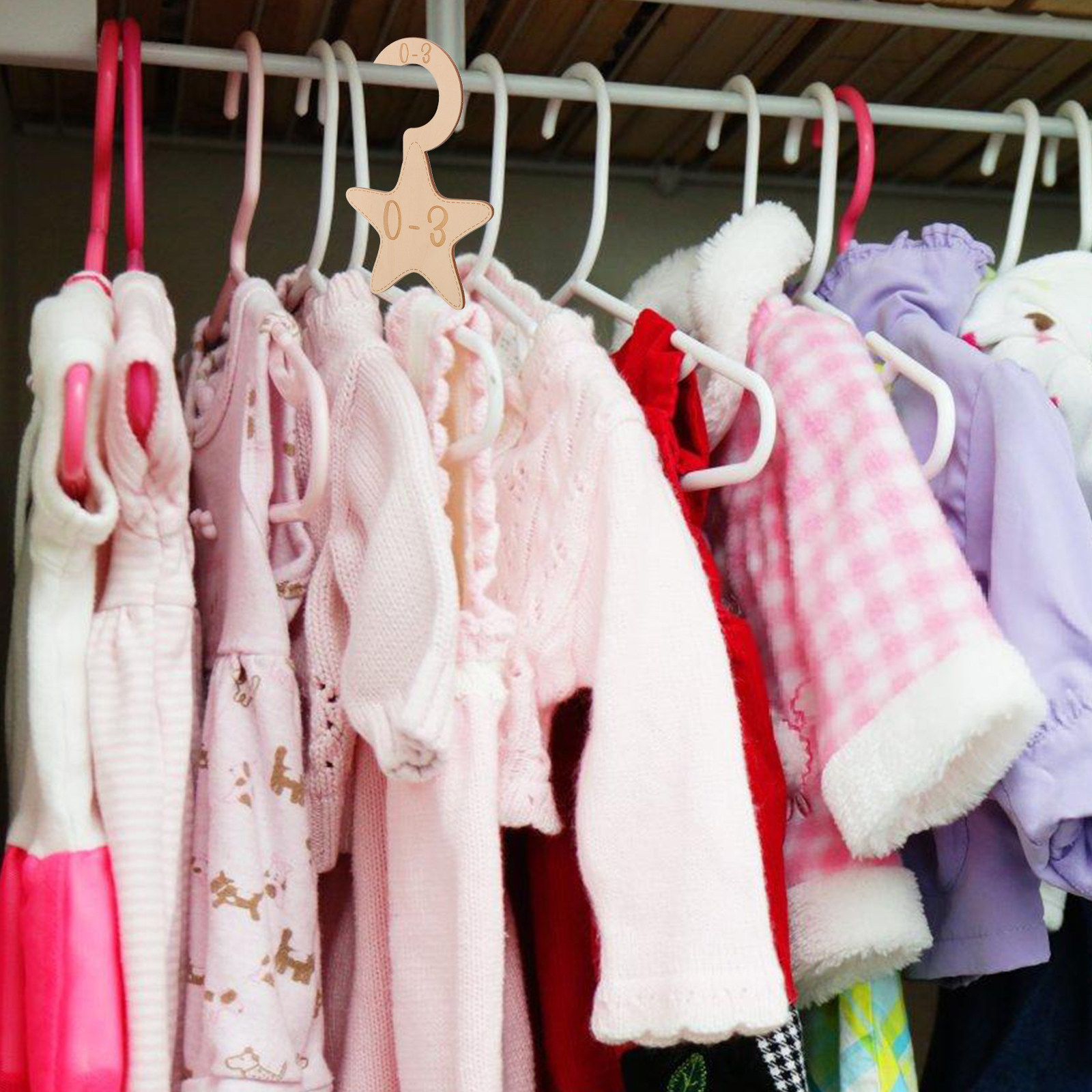 Closet Organizer Baby - مجموعة من 7 قطع من فواصل