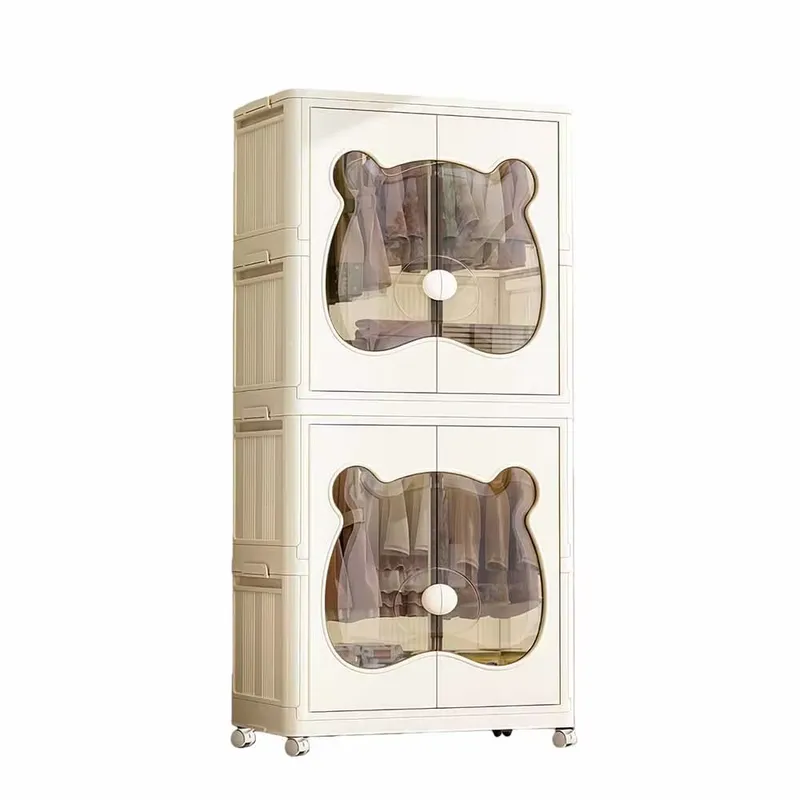 Baby Nursery Storage - خزانة ملابس أطفال قابلة للطي ومحمولة،