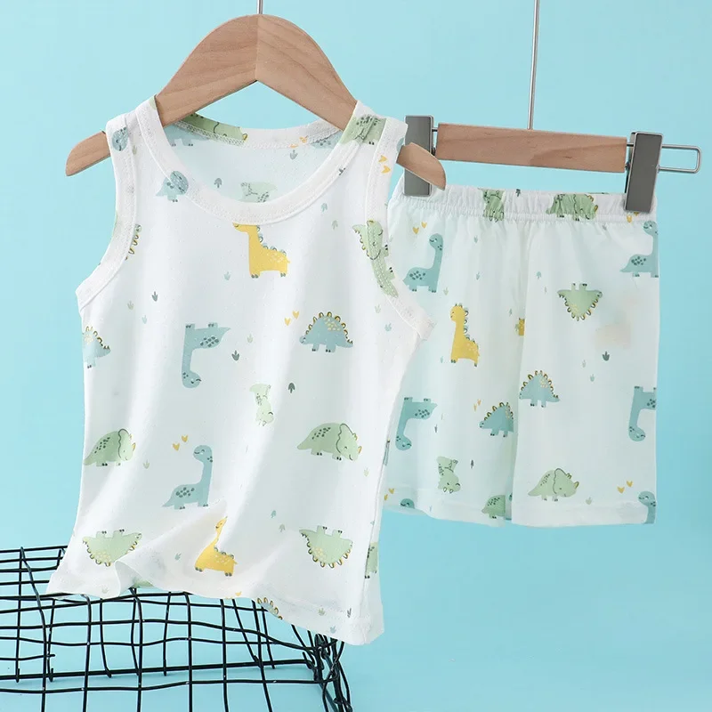 Baby Nursery Ideas Boy - بدلة صيفية للأطفال من القطن والخيزران،
