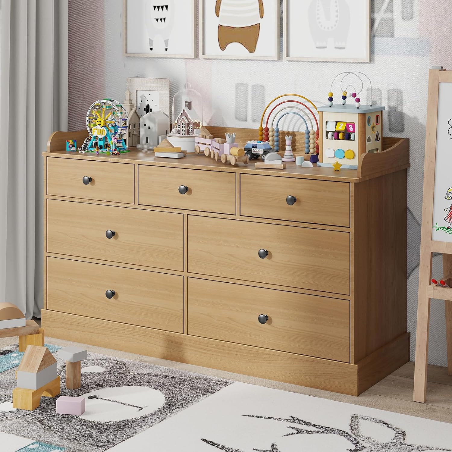 Baby Nursery Chest Of Drawers - خزانة ملابس للأطفال بـ 7 أدراج