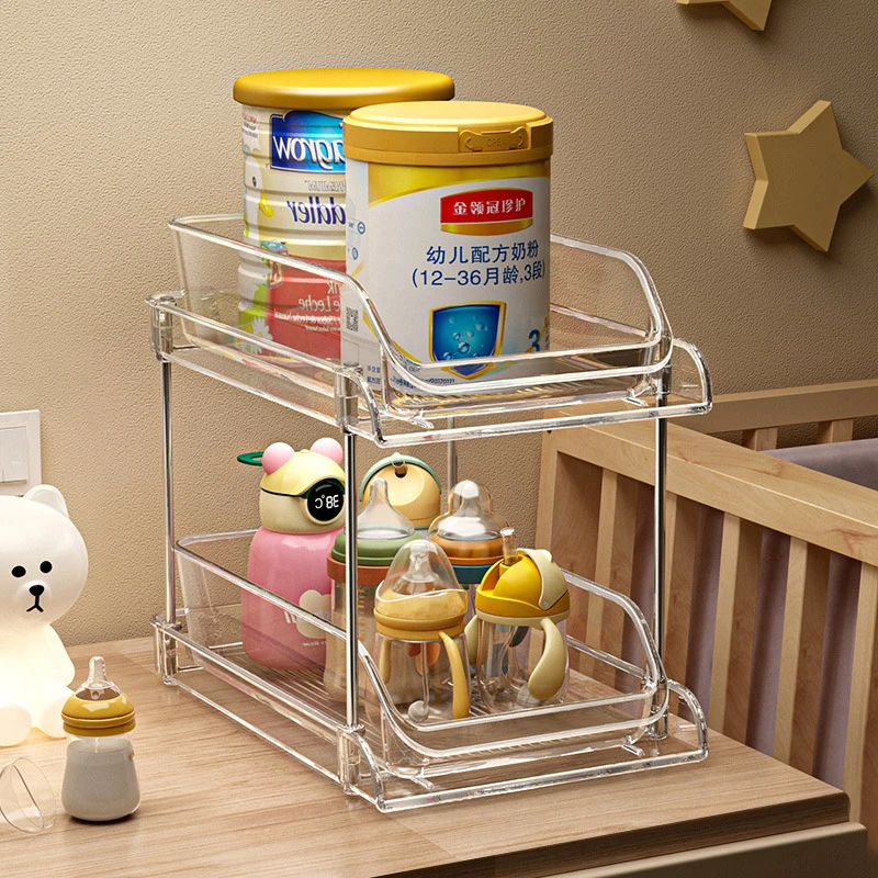 Baby Nursery Storage - منظم أطفال شفاف متعدد الطبقات من