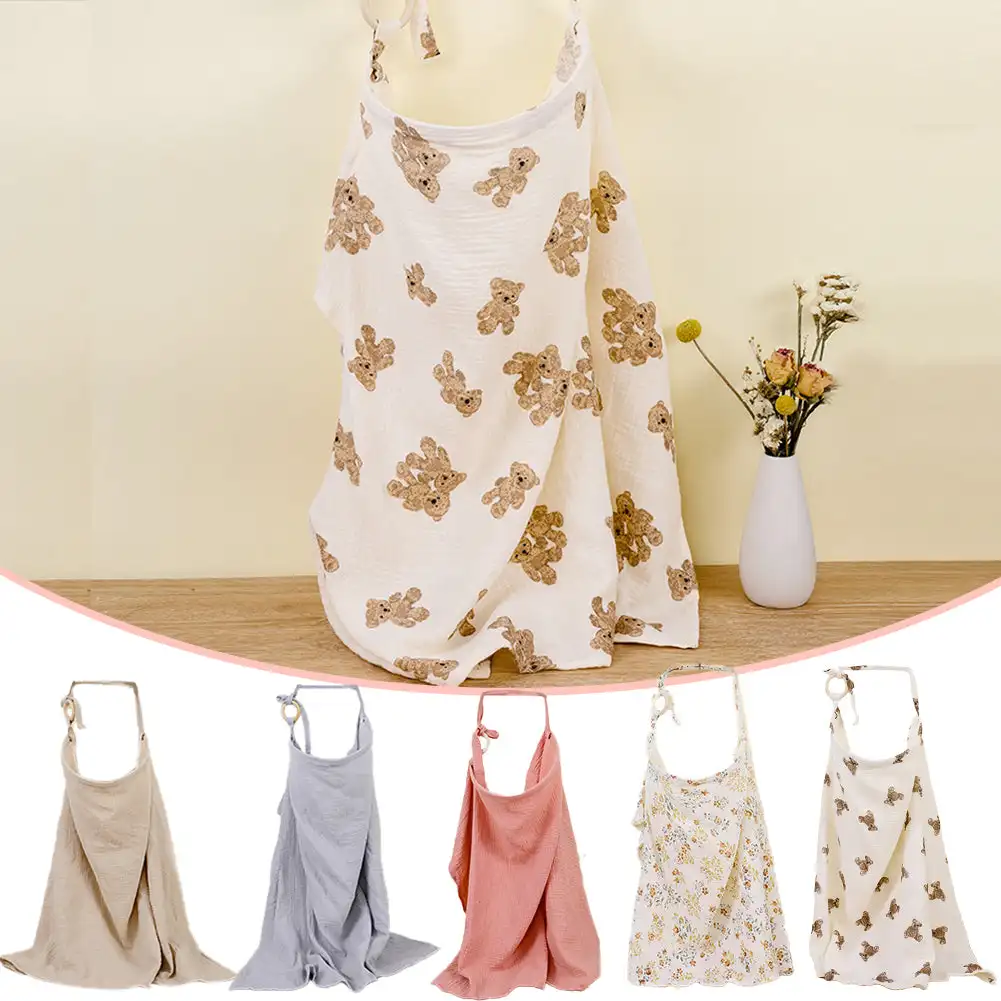 Nursing Cover Breastfeeding - غطاء رضاعة للأطفال من القطن، غطاء