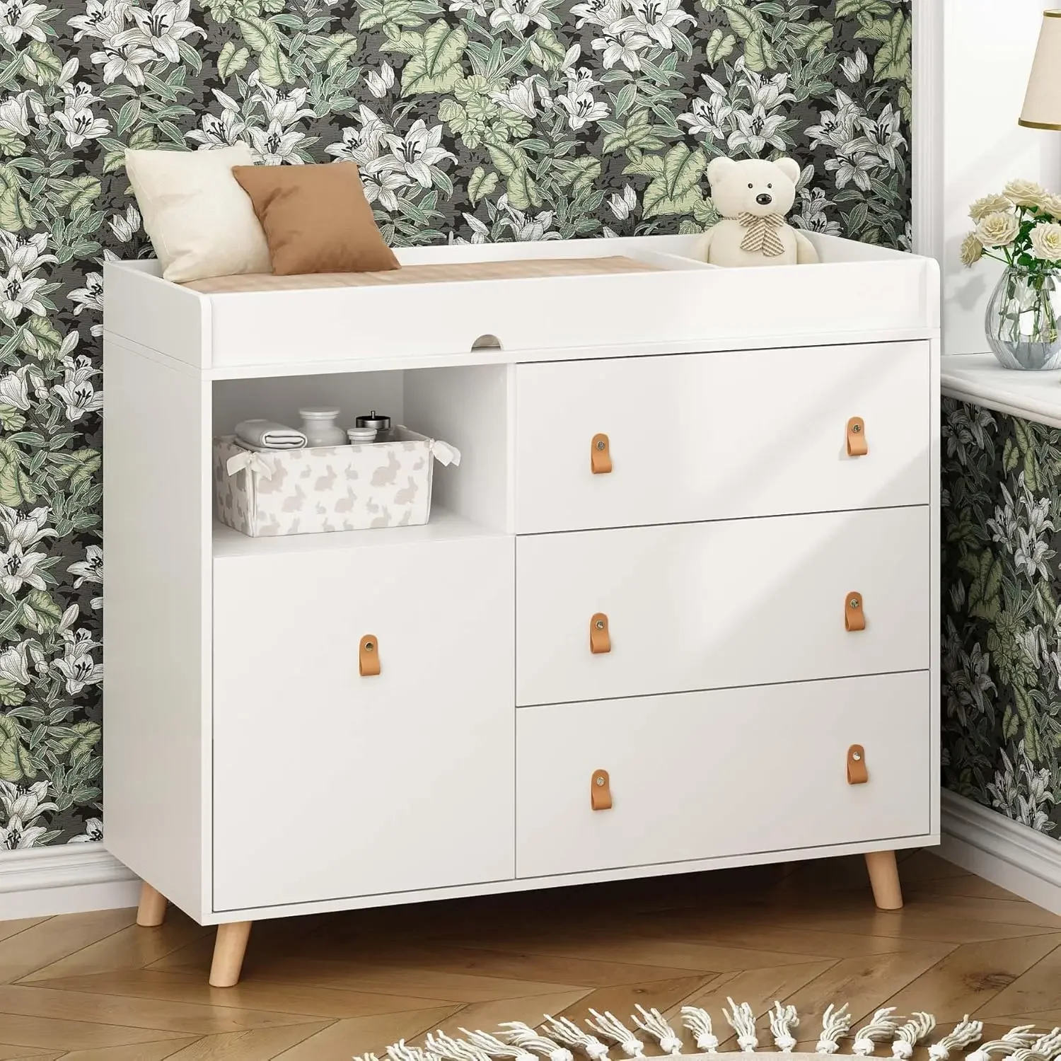 Baby Nursery Chest Of Drawers - طاولة تغيير ملابس الأطفال مع أدراج