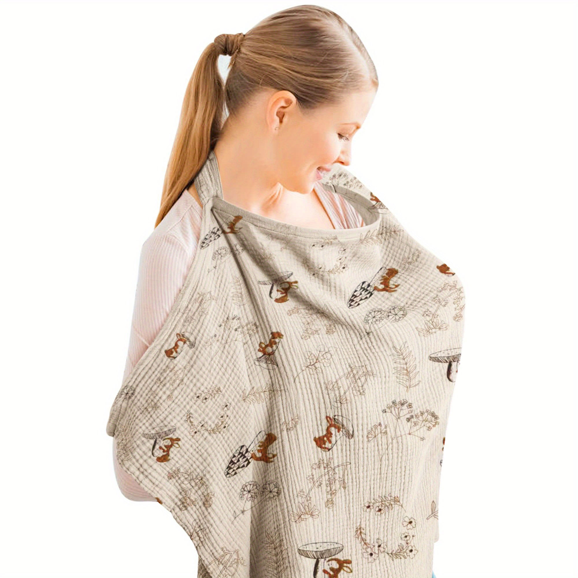 غطاء رضاعة قماشي - شال للرضاعة - مراجعة Nursing Cover Breastfeeding وسعره