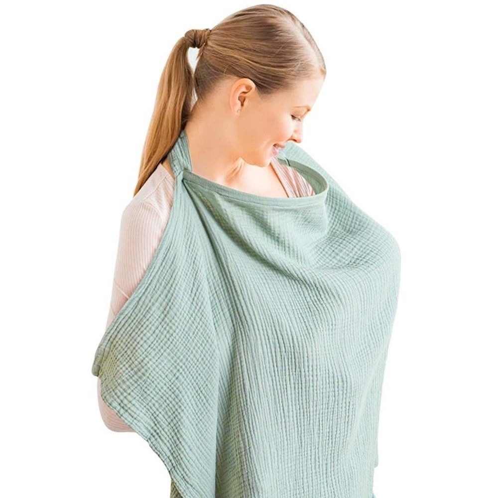 غطاء رضاعة قطني خفيف الوزن من  - مراجعة Nursing Cover Breastfeeding وسعره