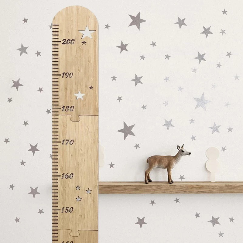 5 أوراق الشمال خشبية الاطفال ا - مراجعة Baby Nursery Wall Mural وسعره
