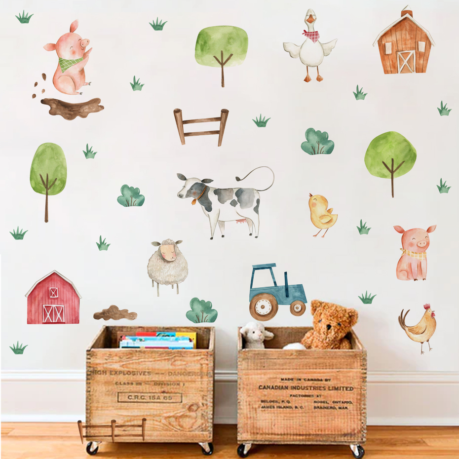 بوهو المائية ملصقات الحائط للأ - مراجعة Baby Nursery Murals وسعره