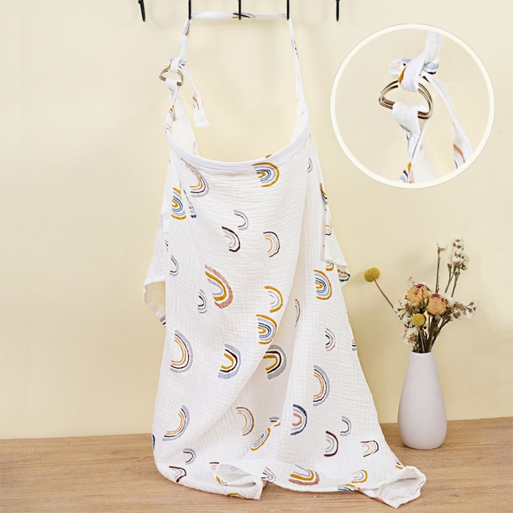 غطاء رضاعة قطني مسامي مطبوع عل - مراجعة Nursing Cover Breastfeeding وسعره