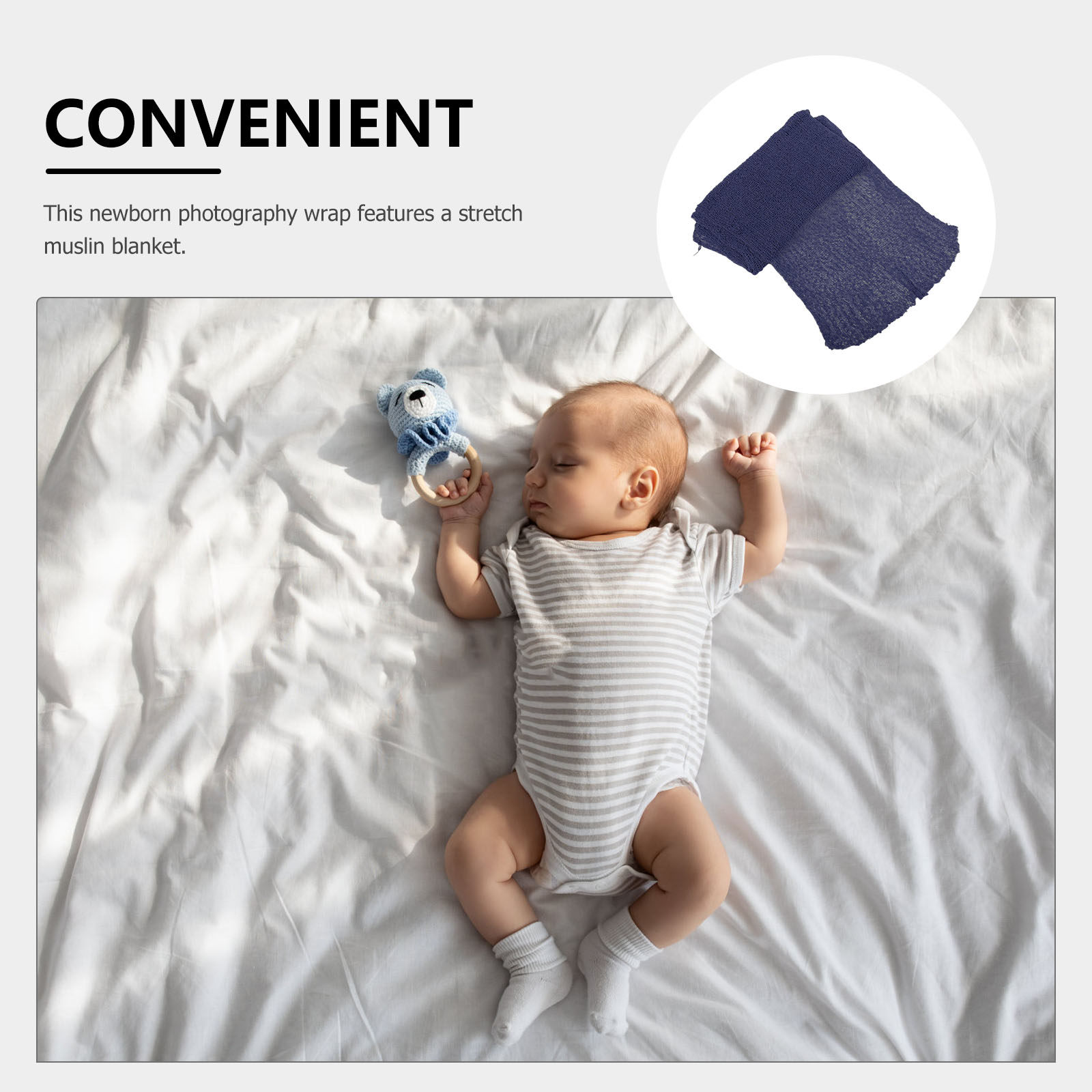 لفافة تصوير المواليد الجدد من  - مراجعة Baby Wrap Stretchy وسعره