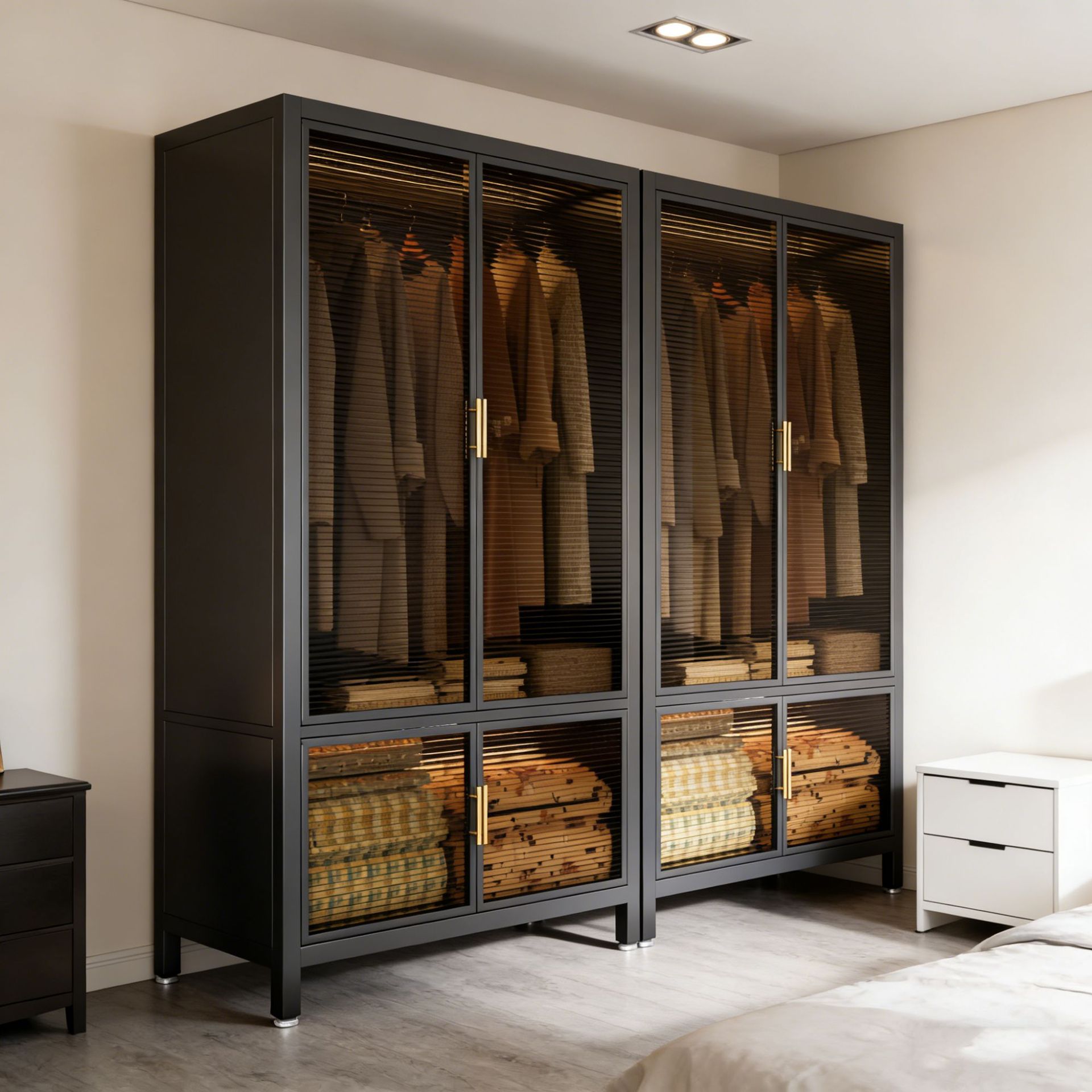 خزانة ملابس من الفولاذ والزجاج - مراجعة Closet Organizer Baby وسعره
