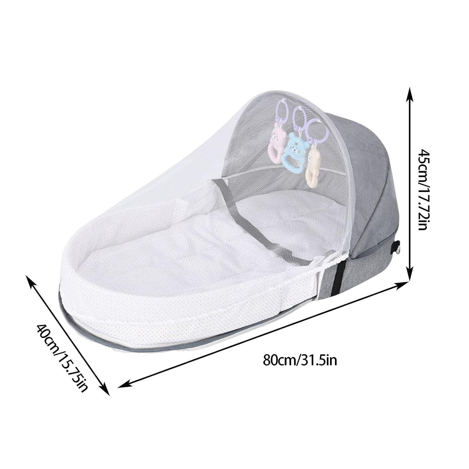سرير أطفال محمول قابل للطي مع  - مراجعة Baby Nursery Hamper وسعره