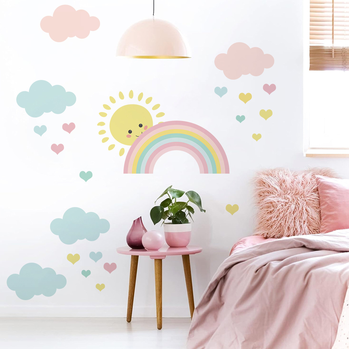 ملصقات جدارية كرتونية للشمس وا - مراجعة Baby Nursery Murals وسعره