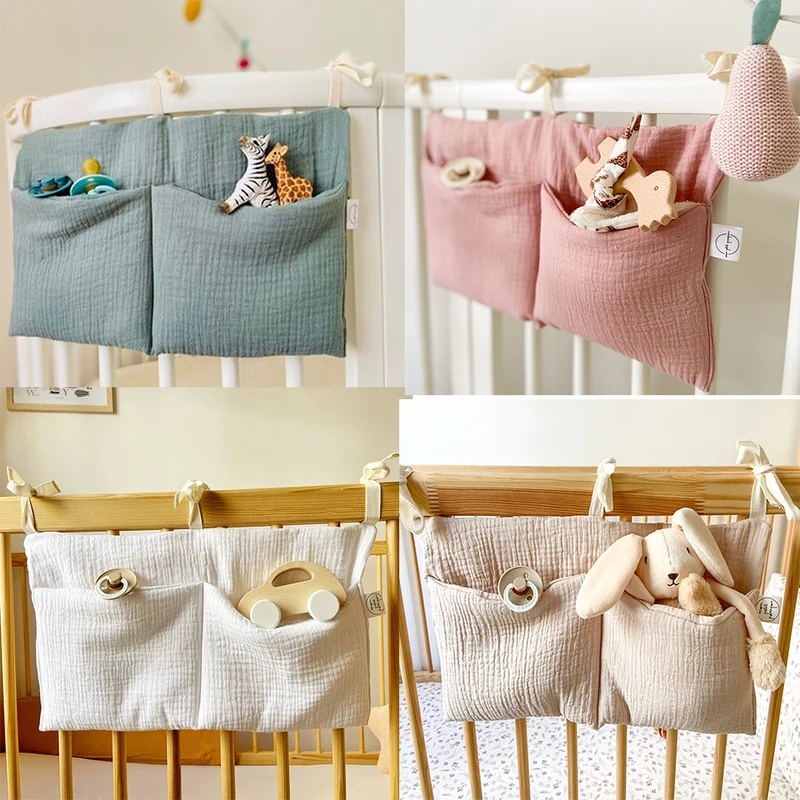 منظم سرير أطفال بجيبين، حقيبة  - مراجعة Baby Nursery Storage وسعره