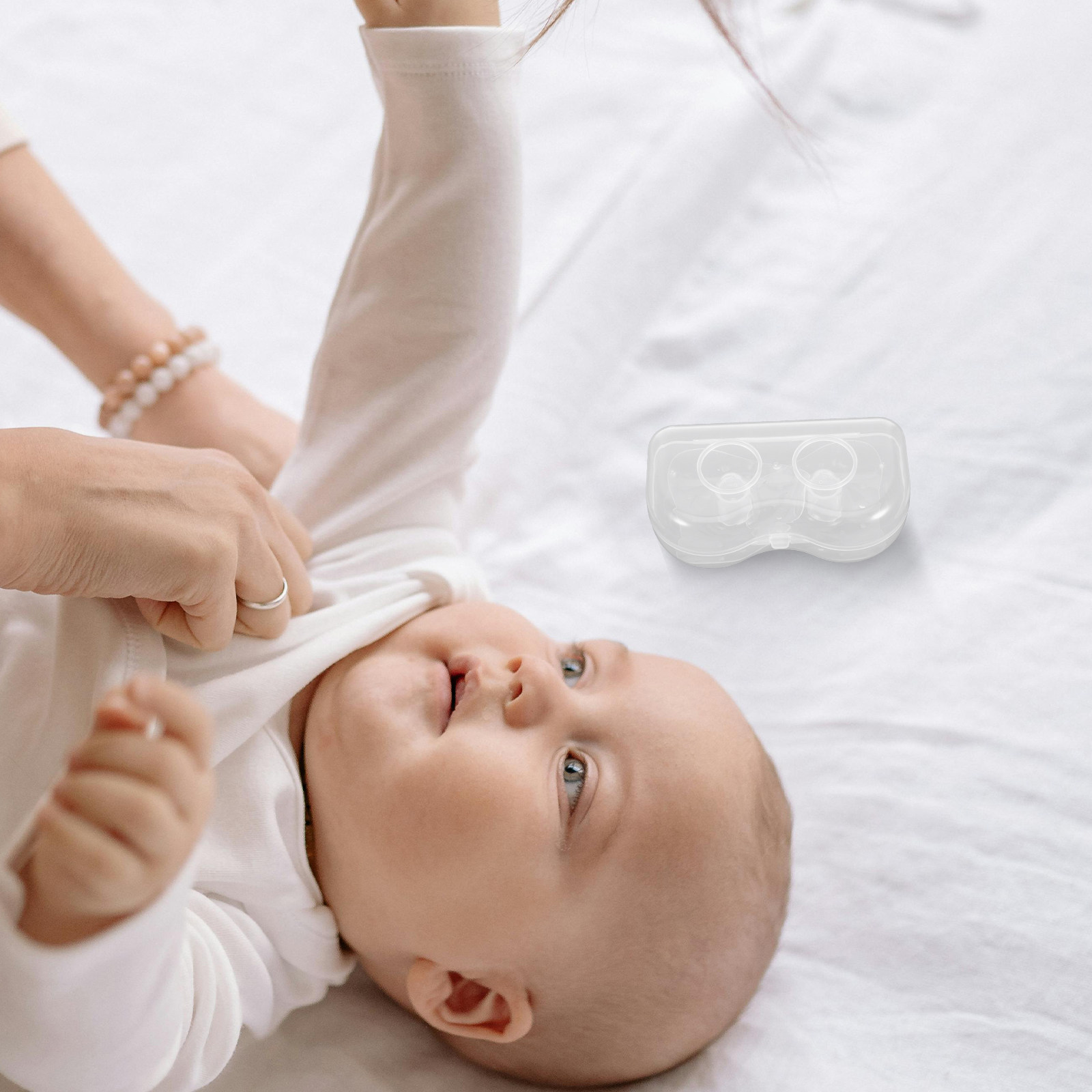 زوج واحد من واقيات الرضاعة الط - مراجعة Nursing Cover Breastfeeding وسعره