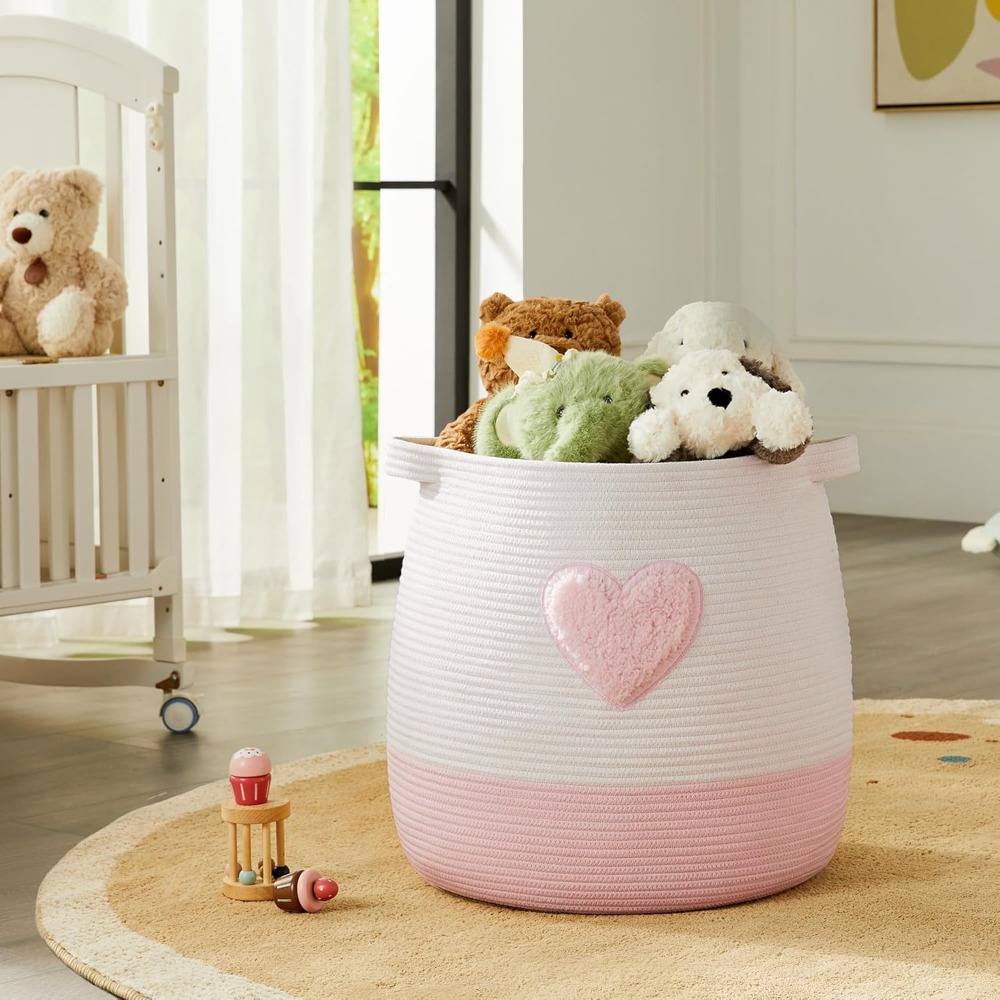سلة الغسيل الوردية للأطفال الب - مراجعة Baby Nursery Hamper وسعره