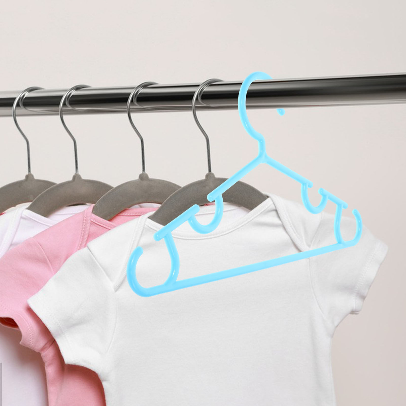 10 قطع من علاقات الملابس المتي - مراجعة Closet Organizer Baby وسعره