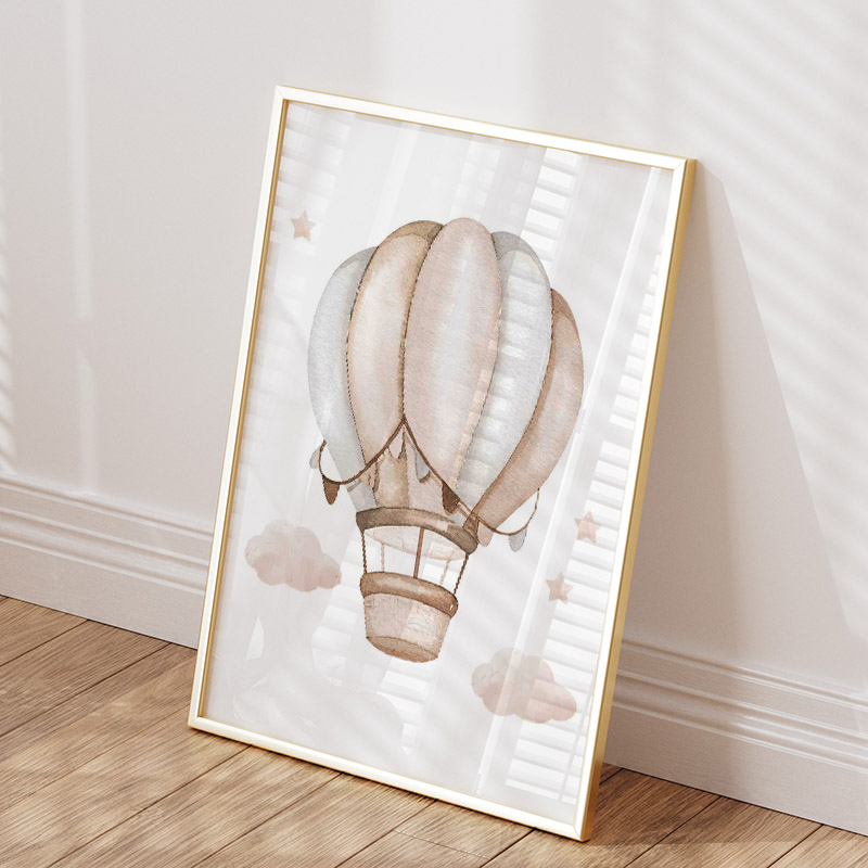 لطيف الفيل الساخن بالون القمر  - مراجعة Baby Nursery Posters وسعره