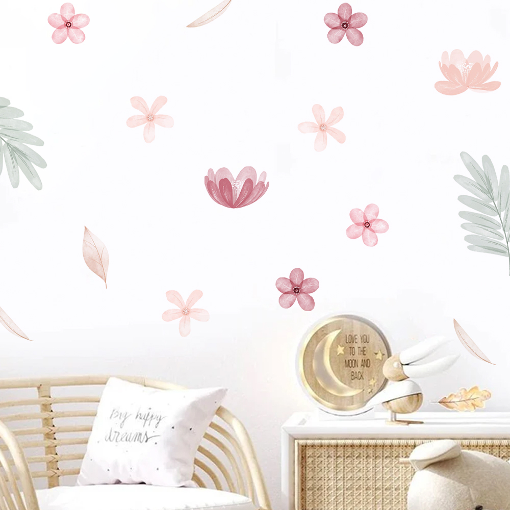 بوهو يترك النباتية DIY جدار ال - مراجعة Baby Nursery Murals وسعره