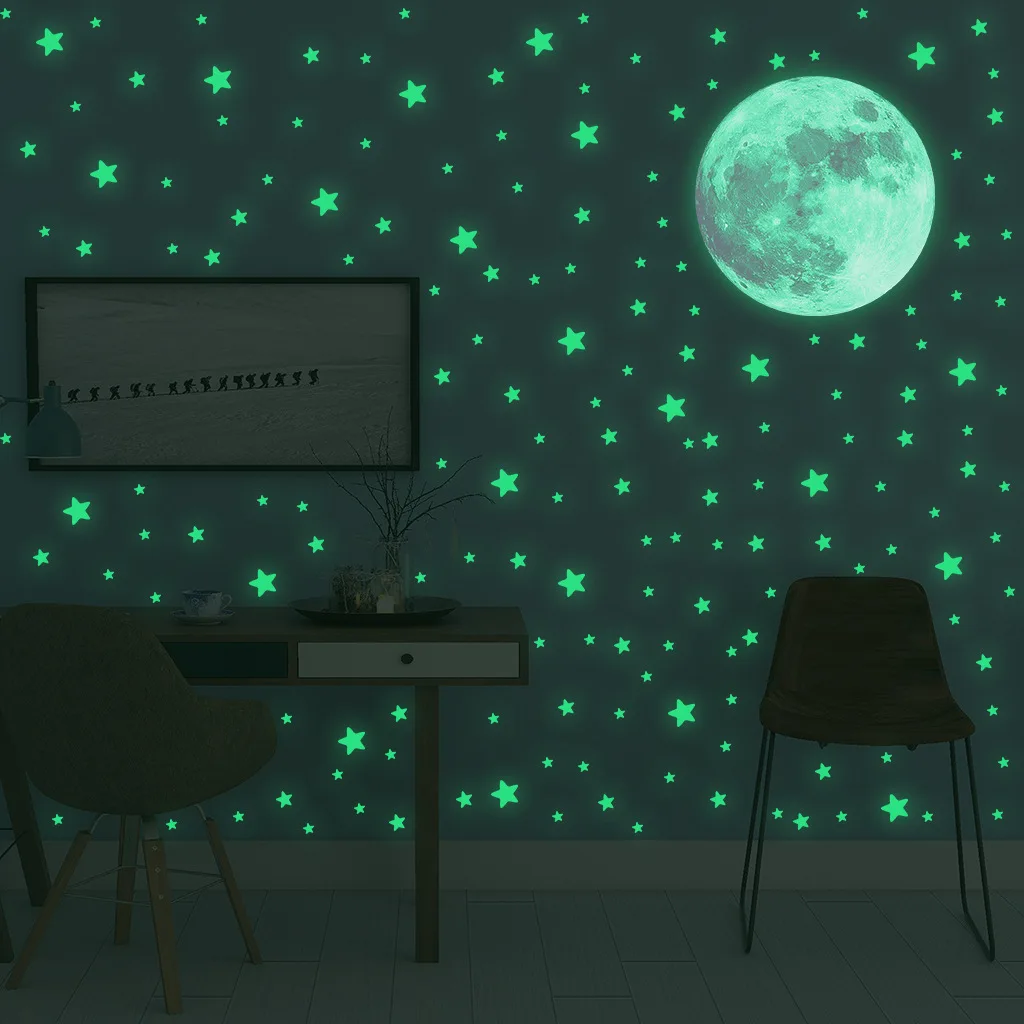 ملصقات جدارية مضيئة على شكل نج - مراجعة Baby Nursery Wall Mural وسعره