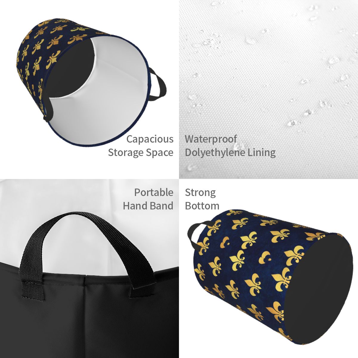 سلة غسيل من Royal Gold Blue Gr - مراجعة Baby Nursery Hamper وسعره