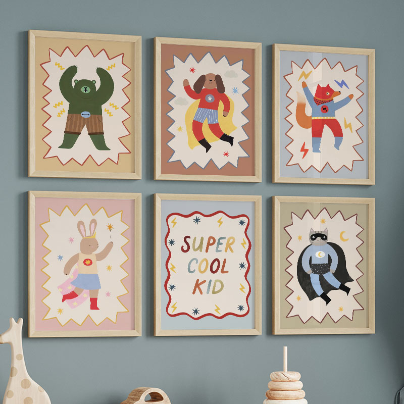 لوحات فنية كرتونية مضحكة ورائع - مراجعة Baby Nursery Posters وسعره